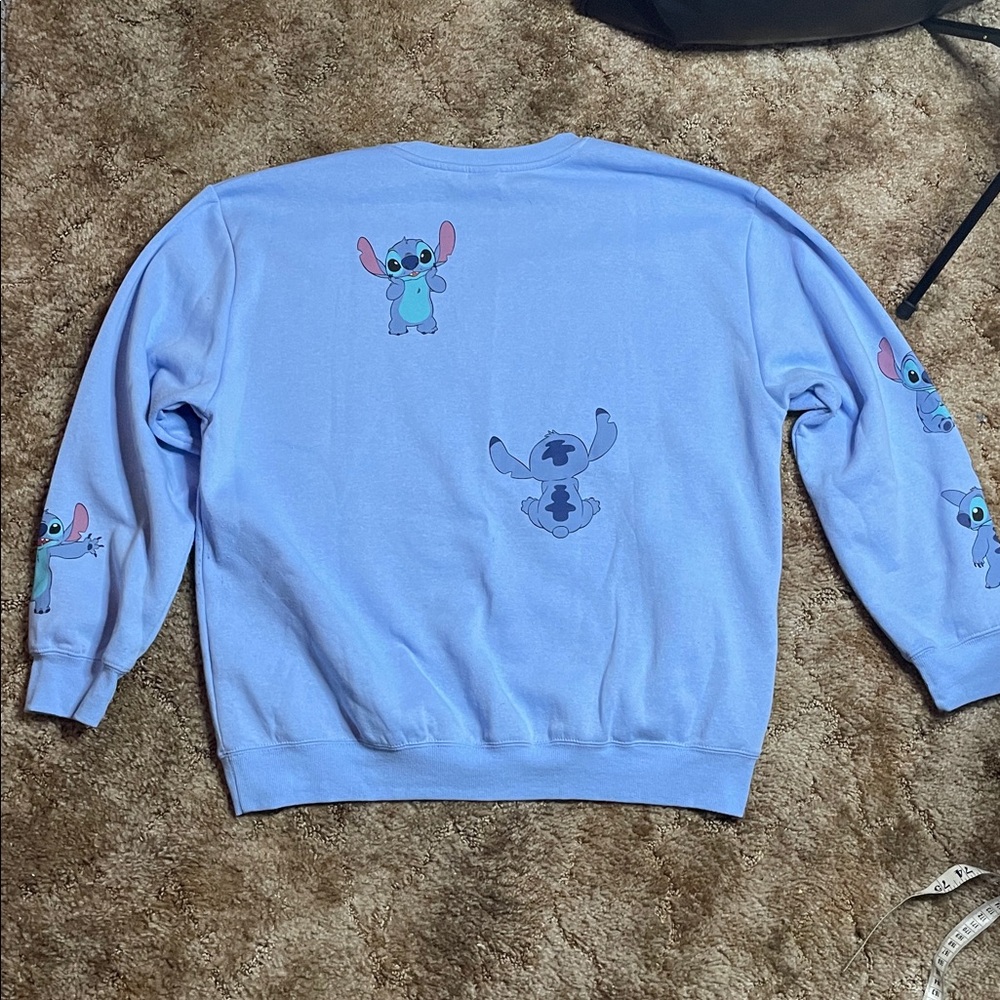 Disney Stitch Blue Sweatshirt Size XL Woman’s - Picture 5 of 7